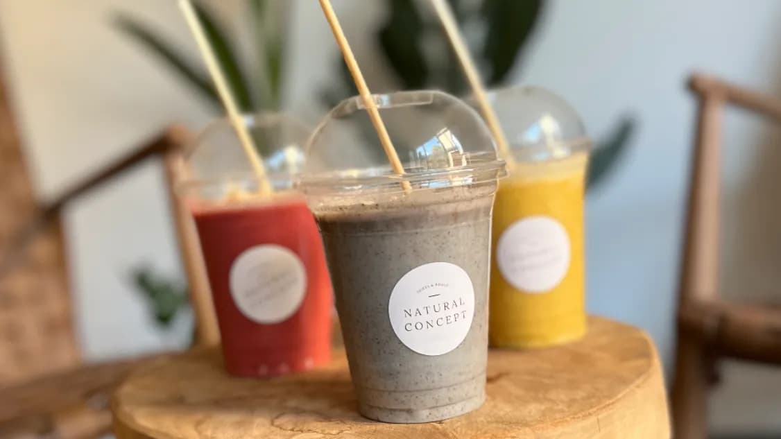 Yellow tropical smoothie