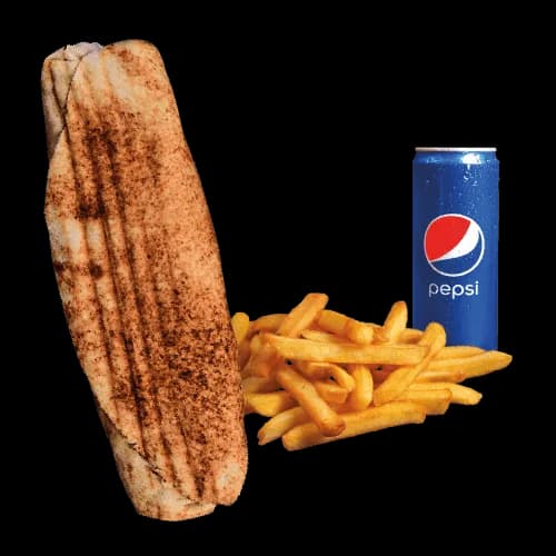Rollo Kebab (małe), frytki, Pepsi 0.33l
