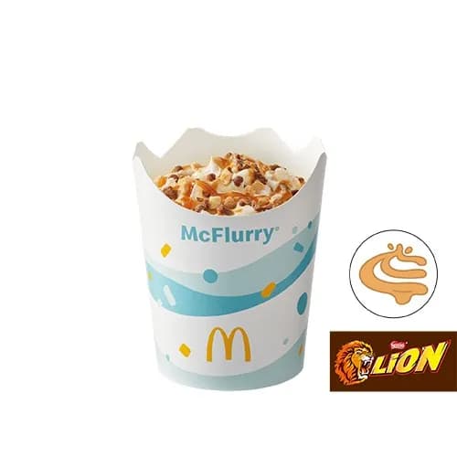 McFlurry® o smaku waniliowym Lion® z polewą karmelową