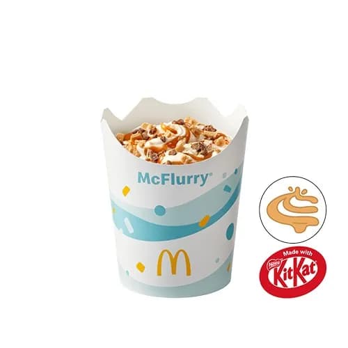 McFlurry® o smaku waniliowym KitKat® z polewą karmelową