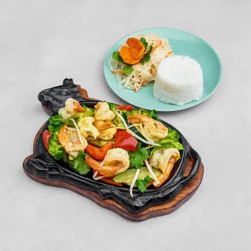 Butter and garlic shrimps