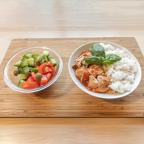 Kurczak po baskijsku (danie bezglutenowe)