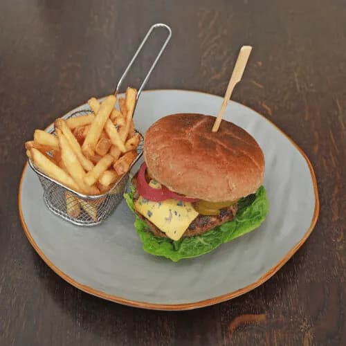 Deer and wild boar burger