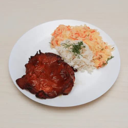 Boneless chicken thigh baked in the oven