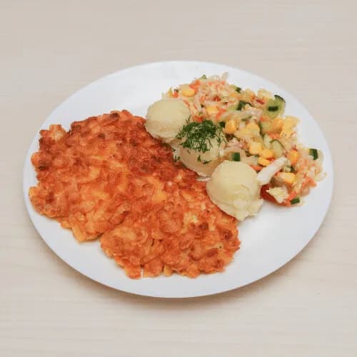 Breast in corn flakes