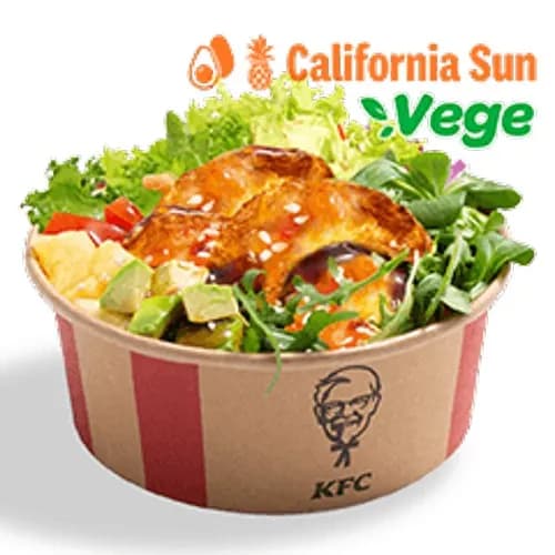 California Sun Vege Poke Bowl z halloumi i sałatą