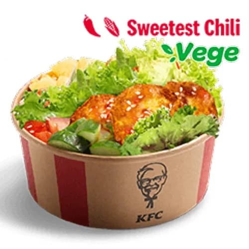 Sweetest Chilli Vege Poke Bowl z halloumi i sałatą