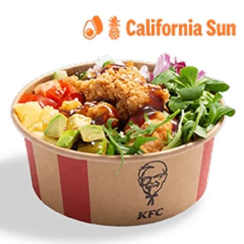 California Sun Poke Bowl z bitesami i ryżem