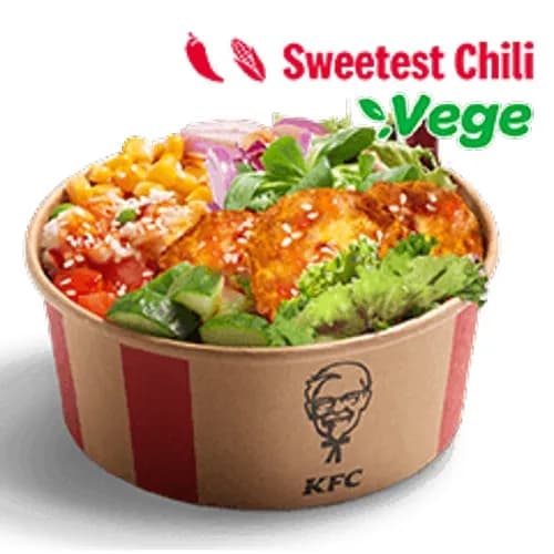 Sweetest Chilli Vege Poke Bowl z halloumi i ryżem