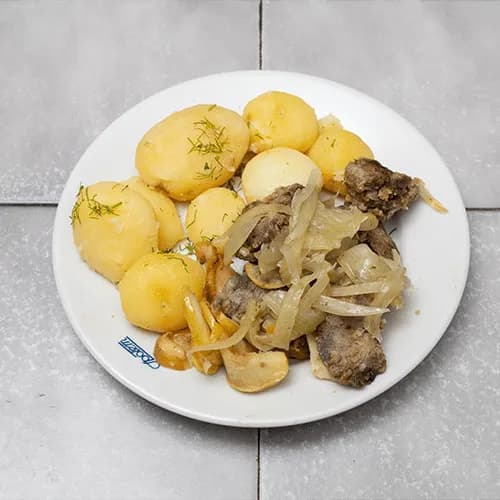 Chicken liver with onion and apple 250g