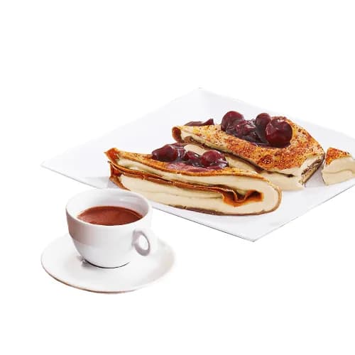 Set Pancakes with mascarpone + Classic milk chocolate