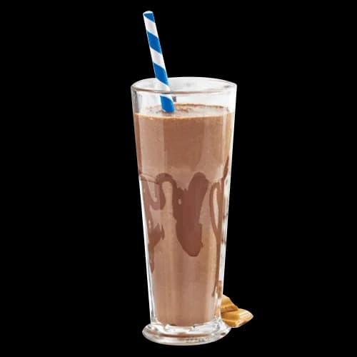 Iced white chocolate with Wedel cake