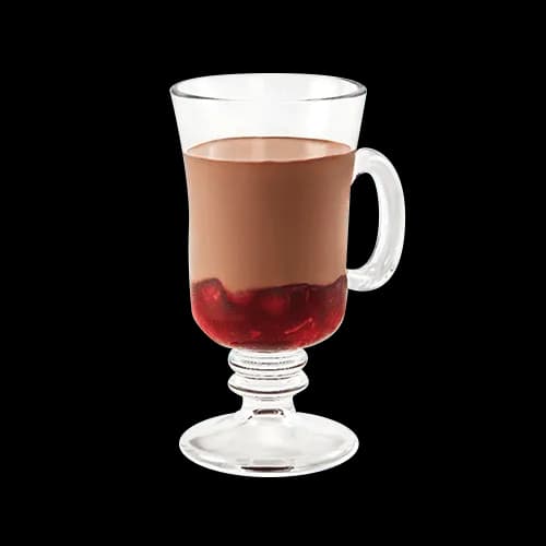 Chocolate with cherries on wine