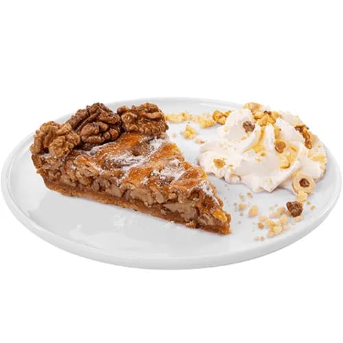 Walnut tart with whipped cream, roasted nuts and crumble 140g