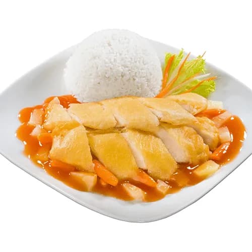 Baked chicken in sweet and sour sauce
