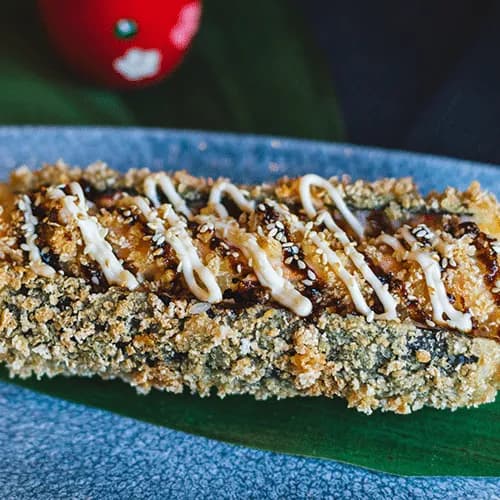 Sushi Hot Dog z łososiem w panko