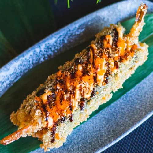 Sushi Hot Dog z krewetkami w panko