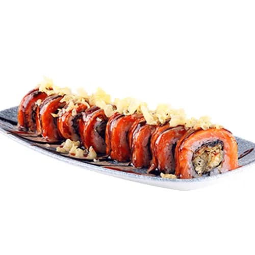Uramaki z węgorzem teriyaki