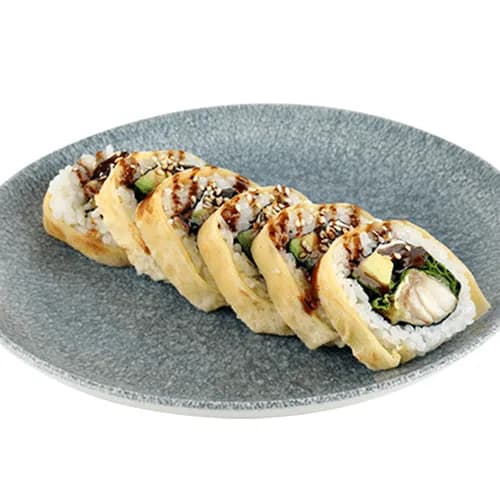 Uramaki z karmazynem w tempurze