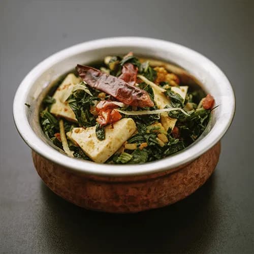 Bhutta saag palak