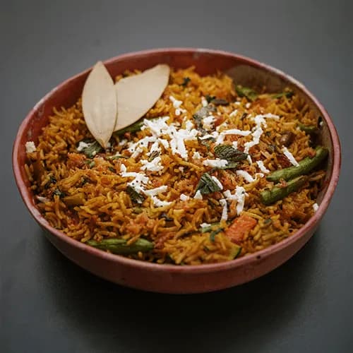 Vege Biryani with paneer cheese