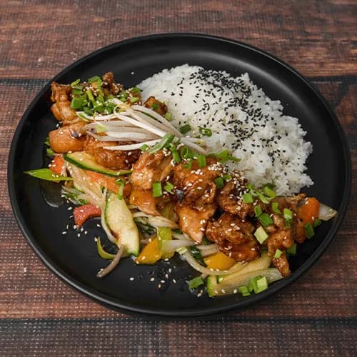 Chicken in teriyaki sauce