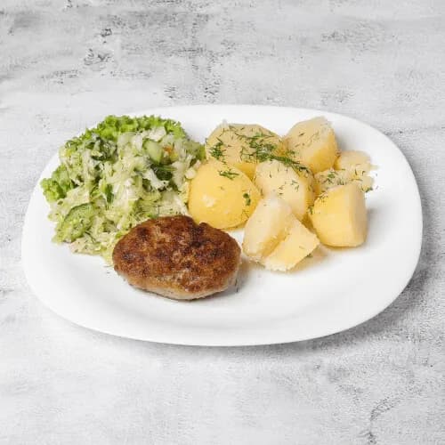 Kotlet mielony zestaw