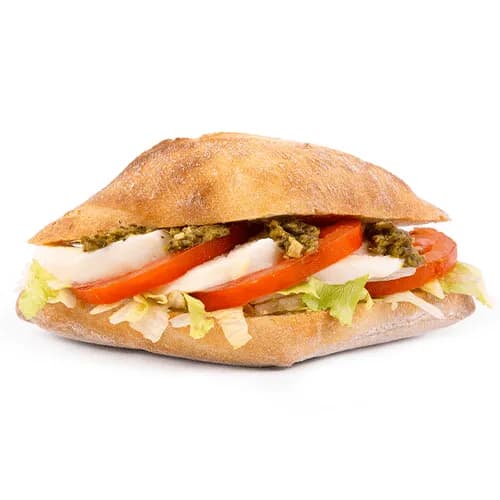 Italian sandwich with mozzarella