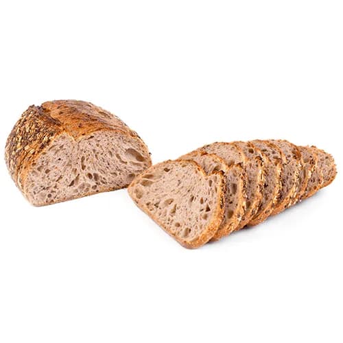 Sourdough country bread with flaxseed