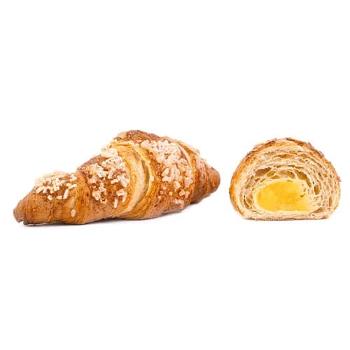 Croissant with lemon crème patisserie