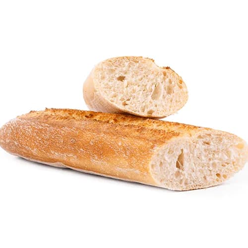 Homemade wheat baguette