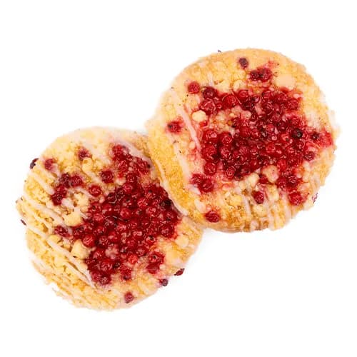 Maxi yeast cake teabun with red currant