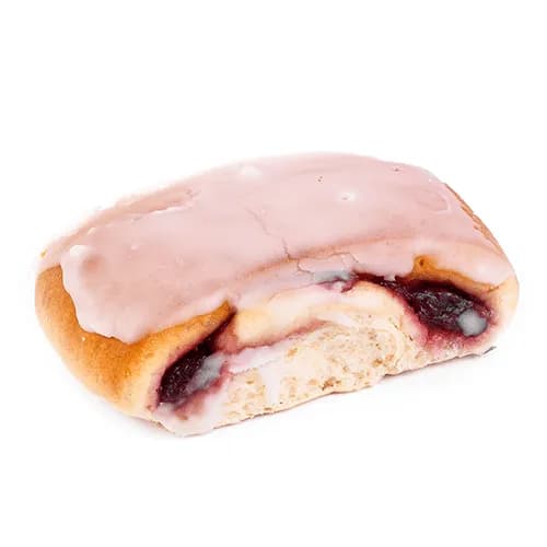 Yeast cake teabun with cherry
