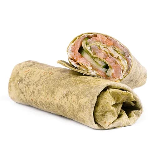 Wrap with salmon