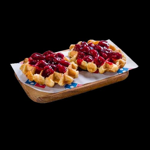 Belgijskie gofry z wiśniami - NOWOŚĆ