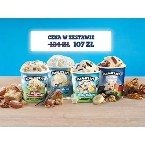 Zestaw 4 kubków BEN&JERRY'S