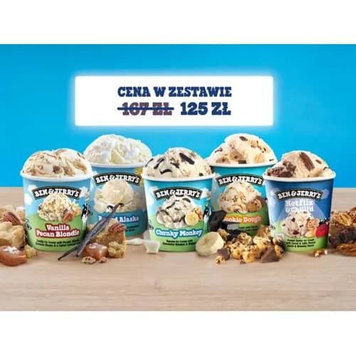 Zestaw 5 kubków BEN&JERRY'S