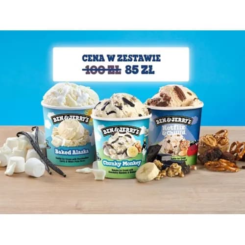 Zestaw 3 kubków BEN&JERRY'S