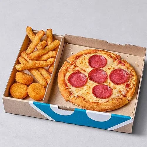 Pizza Salami + 2 Optionen