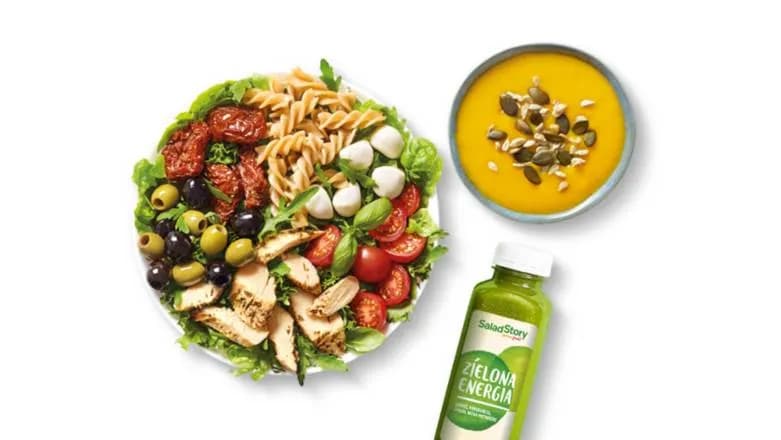 Sałatka Neapolitana + Zupa + Sok