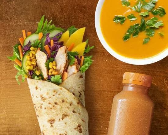 Wrap Tajski + Zupa + Sok