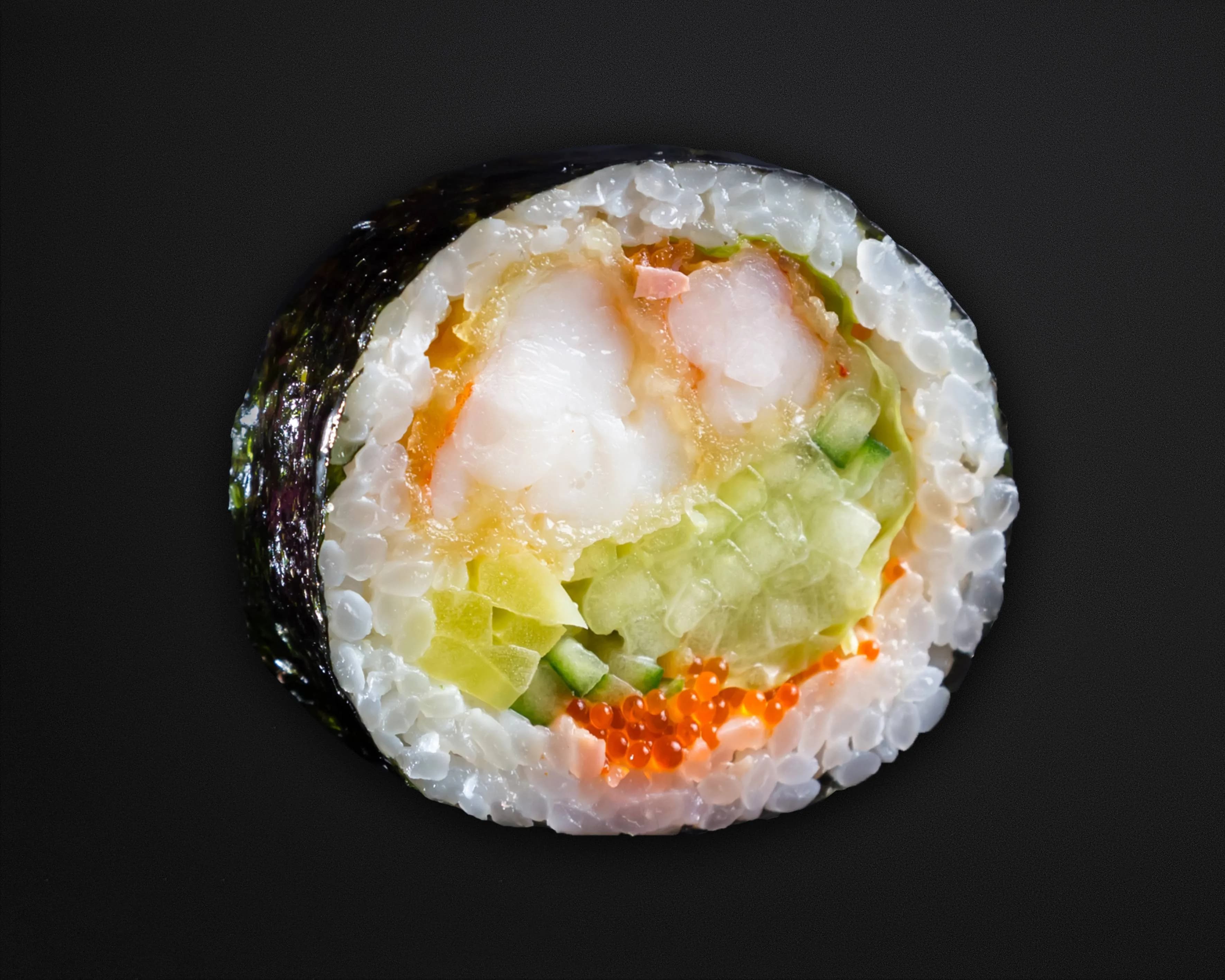 Futomaki z Krewetką w Tempurze (6 szt)