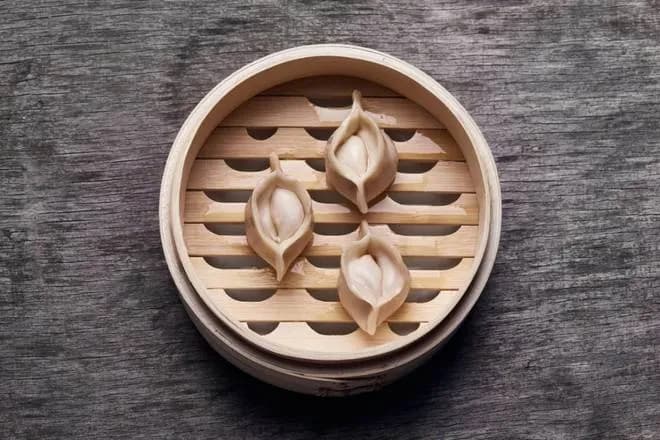 Pierożki z kimchi i mięsem 5 szt