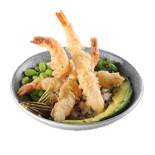 Sushi Bowl z Krewetkami w Tempurze