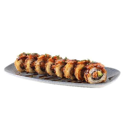 Chrupiące Uramaki Łosoś Teriyaki