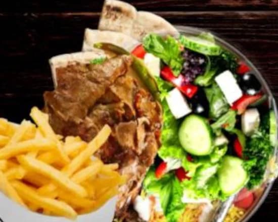 Nr 16 Ryż Bowl z Mięsem+ Frytki