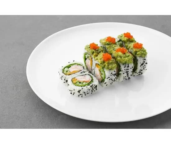 Guacamole roll z krewetką