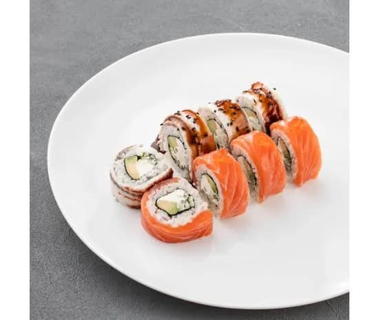 Philadelphia mix roll (węgorz-łosoś)