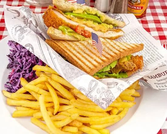 Club Chicken Avocado Parmesan Sandwich