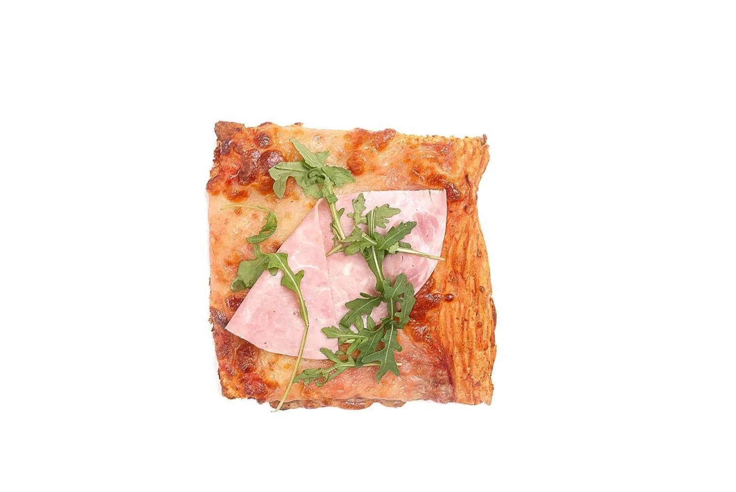 Pizza z szynką i rukolą